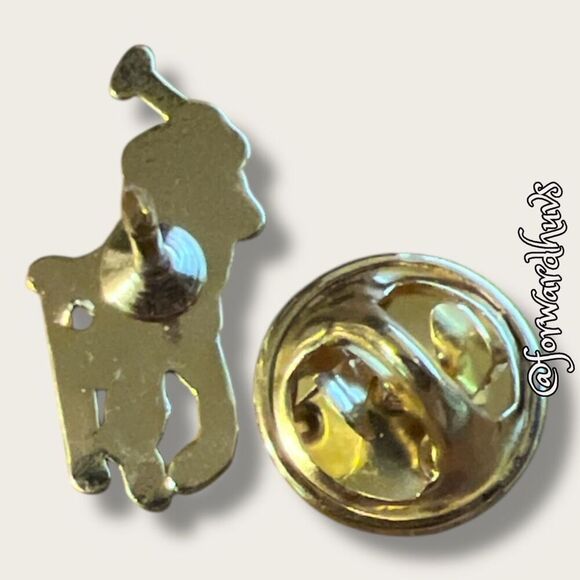 Bundle Sale 3 for $15 | Vintage Gold-Tone Pink Polo Pin - Picture 5 of 7